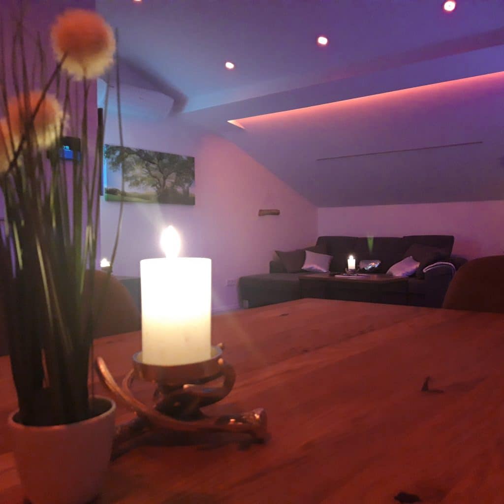 LED Spots: Farblicht Wohnzimmer