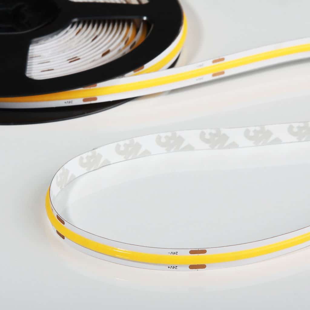 LED Stripe ohne Punkte Flex COB-Stripe 24V, 8W, 2700K, CRI90, 320LED, IP20, 8mm
