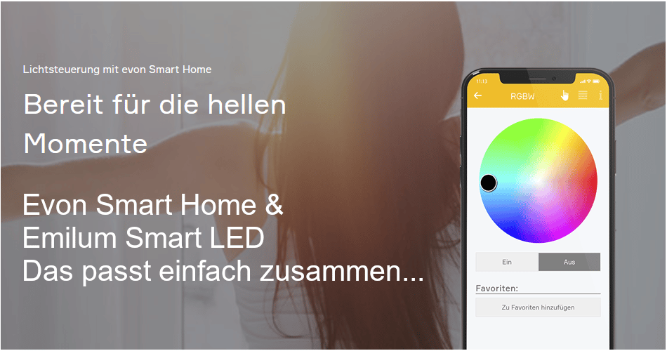 Evon Smart Home und Emilum LED Produkte