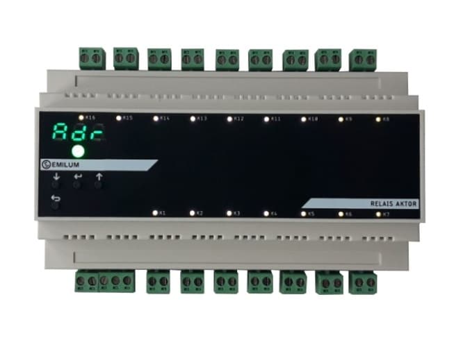 Adress-Anzeige am Display einer Relay-Extension